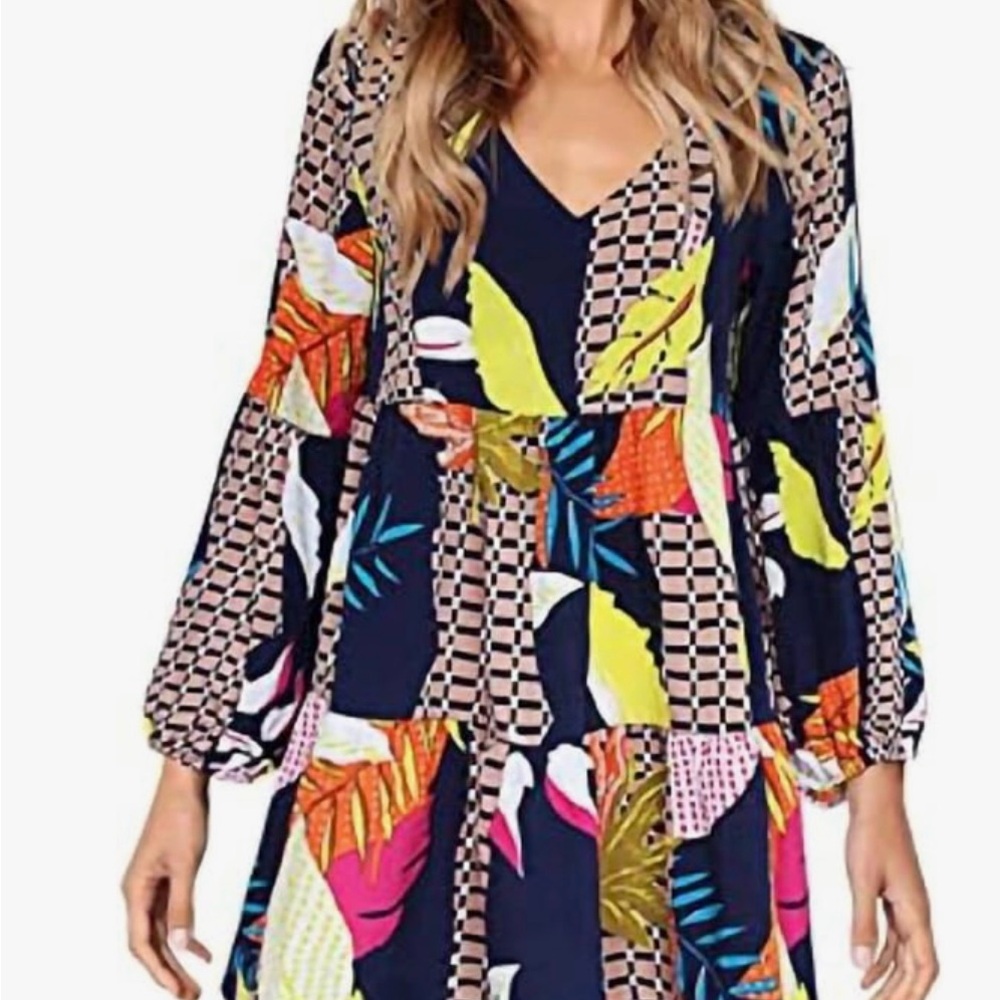 Colorful Patterned Dress - Picture 2 of 6